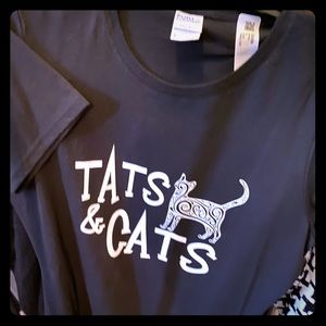 Tats & Cats tshirt NWT